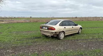 Tekirdağ'da Kontrolden Çıkan Araç Tarlaya Uçtu