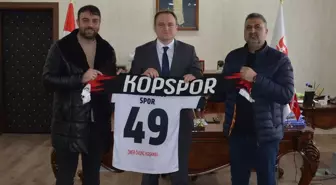 Bulanık Kopspor Başkanı Yasin Temel'den Kaymakam Koşansu'ya Ziyaret