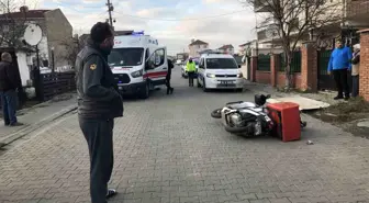 Tekirdağ'da Motosiklet Kazası: 1 Yaralı