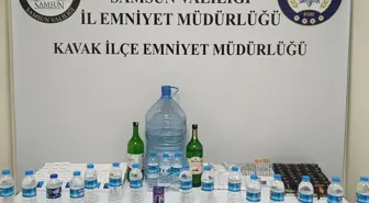 Samsun'da Sahte İçki Operasyonu: 25 Litre Ele Geçirildi