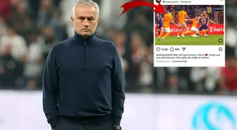 Mourinho'dan Galatasaray'a olay gönderme! Maçtan pozisyon paylaşıp bir de not düştü