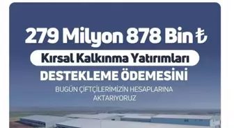 Bakanlık Çiftçilere 279 Milyon TL Destek Ödemesi Yaptı