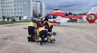 Kalp Krizi Geçiren Hasta Ambulans Helikopterle Taşındı