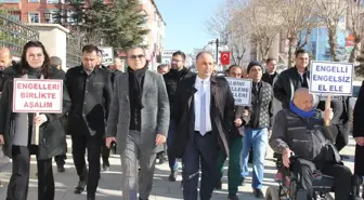 Yozgat'ta Beyaz Baston Görme Engelliler Haftası Farkındalık Yürüyüşü Düzenlendi