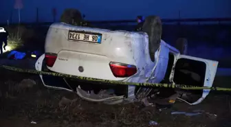 Ankara'da Kontrolden Çıkan Otomobil Takla Attı: 1 Ölü, 4 Yaralı