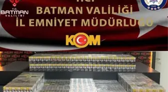 Batman'da Kaçak Sigara Operasyonu: 1940 Paket Ele Geçirildi