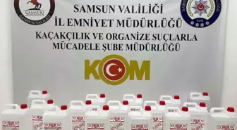 Samsun'da Kaçak Etil Alkol Operasyonu: 80 Litre Ele Geçirildi