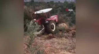 Tarlasında Taş Temizlerken Traktörden Düşen Çiftçi Yaralandı