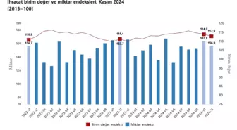 2024 Kasım Dış Ticaret Endeksleri Açıklandı: İhracat Miktarında Azalma