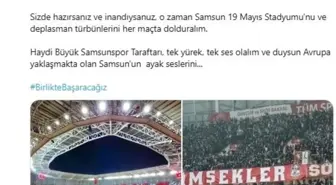 Samsunspor Başkanı Yüksel Yıldırım'dan Taraftara Sesleniş