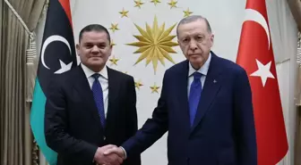 Cumhurbaşkanı Erdoğan, Libya Millî Birlik Hükümeti Başbakanı Dibeybe ile Görüştü