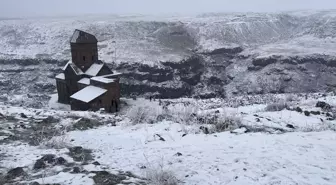 Kars'taki Ani Ören Yeri Kış Güzelliğiyle Ziyaretçilerini Ağırlıyor