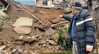 Beykoz'da İstinat Duvarı Düştü, Şans Eseri Yaralanan Yok