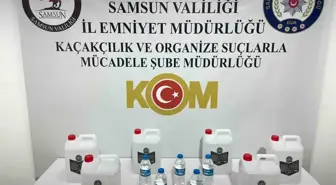 Samsun'da Kaçak Etil Alkol ve Sahte İçecek Operasyonu