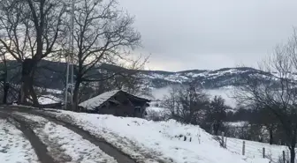 Sinop'un Sazlı Köyü Beyaza Büründü