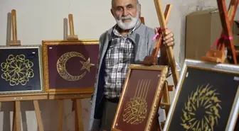 Ekin Saplarından Sanat Eserleri Yaratan Emekli Öğretmen