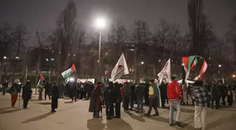 Fransa'da Filistin Destekçileri Basketbol Karşılaşmasını Protesto Etti