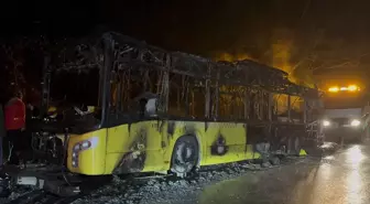 Sarıyer'de İETT Otobüsü Yangın Çıkardı