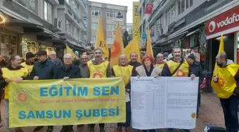 Eğitim Sen Samsun Şube Başkanı Yavuz: '1 Milyon 500 Bin Çocuk Örgün Eğitimin Dışında'