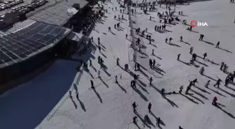 Erciyes Kayak Merkezi'nde Sömestir Yoğunluğu