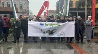 Trabzon'da Filistin İçin Destek Yürüyüşü