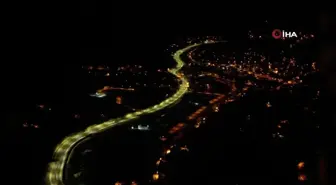 Erzurum-Artvin Karayolu Yeni LED Işıklarla Aydınlatıldı