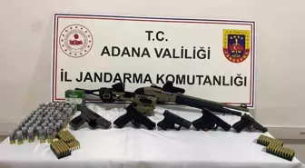 Ceyhan'da Jandarma Operasyonu: 5 Ruhsatsız Tabanca ve Av Tüfeği Ele Geçirildi