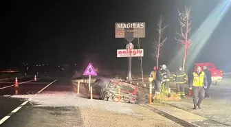 Tekirdağ'da Devrilen Otomobilin Sürücüsü Hayatını Kaybetti