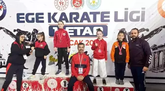 Ege Karate Ligi'nde Minik Karatecimiz Başarı Elde Etti