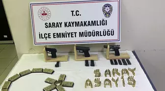 Tekirdağ'da Ruhsatsız Silah Operasyonu: 3 Tabanca ve 1250 Fişek Ele Geçirildi