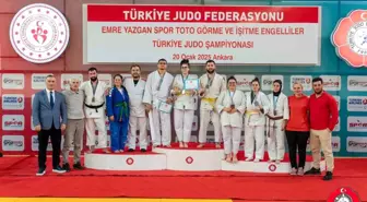 Eskişehirli Engelli Sporcular Judo Şampiyonasında 1 Altın, 4 Gümüş ve 5 Bronz Madalya Kazandı