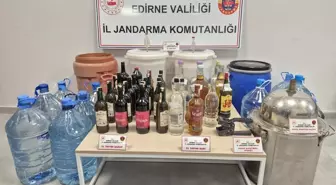 Edirne'de Sahte İçki Üreten Şüpheli Yakalandı