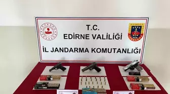 Edirne Havsa'da Ruhsatsız Tabanca Operasyonu