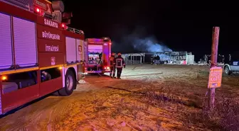 Sakarya'nın Karasu İlçesinde İşletme Yangını