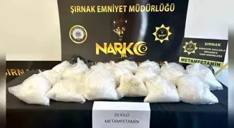 Cizre'de 20 Kilogram Metamfetamin Ele Geçirildi