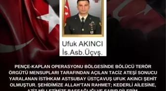 Vali Aksoy'dan Şehit Ufuk Akıncı için taziye mesajı