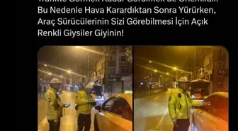 Amasya Emniyetinden Yaya Güvenliği Uyarısı