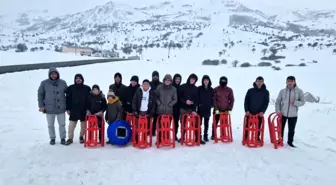 Bayburt'ta Gençliğe Değer Ara Dönem Kampı Kayak Organizasyonuyla Tamamlandı