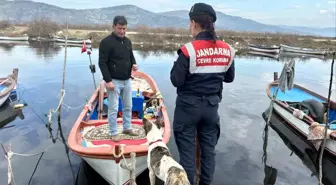 Aydın'da Bafa Gölü'nde Balık Avcılığına Yönelik Kontroller