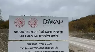 Tokat'ın Niksar İlçesinde 9 Kilometre Kapalı Sulama Sistemi Tamamlandı