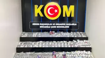 Adana'da Gümrük Kaçağı Elektronik Sigara ve Sahte İçki Ele Geçirildi