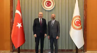 TBMM Başkanı Kurtulmuş, Türkiye Maarif Vakfı Başkanı Özdil'i kabul etti