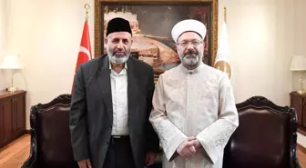 Diyanet İşleri Başkanı Erbaş, Filistinli Alimler Birliği Heyetini Kabul Etti