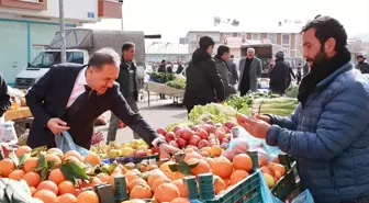 Bingöl Valisi Usta, pazarda alışveriş yaptı