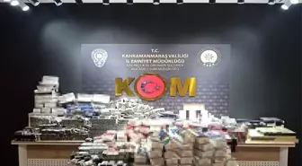 Kahramanmaraş'ta 6 Bin 840 Paket Kaçak Sigara ve 13 Kilo Kıyılmış Tütün Ele Geçirildi