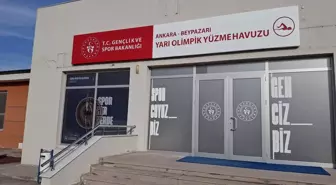 Beypazarı'nda Yarı Olimpik Yüzme Havuzu Hizmete Açıldı