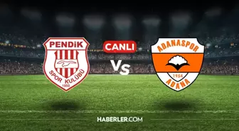 Pendikspor Adanaspor CANLI izle! (ŞİFRESİZ) Pendikspor Adanaspor maçı hangi kanalda, canlı yayın nerede ve nasıl izlenir?