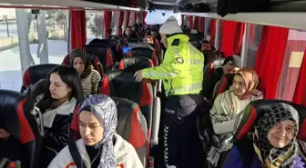 Erzurum'da Emniyet Kemeri ve Lastik Denetimleri Artırıldı