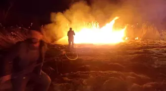 Malatya'da Sazlık Alanda Yangın Çıktı