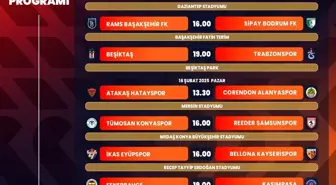 Trendyol Süper Lig 24. Haftanın Maç Programı Açıklandı